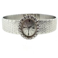 Omega Vintage 'Cocktail'; 18k white gold women's watch with diamonds