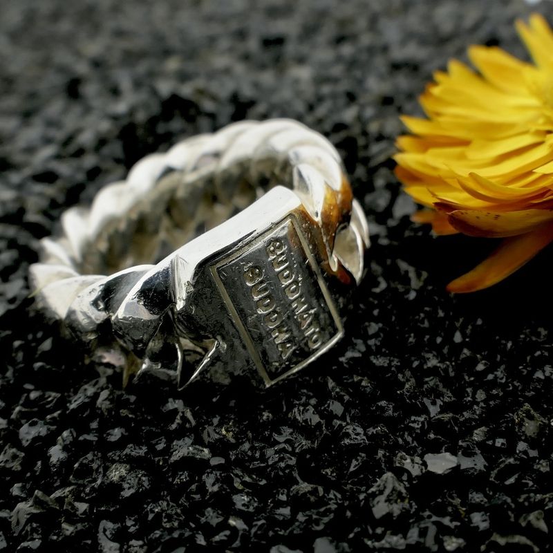 Image 2 of Silver Buddha to Buddha ring | Chain