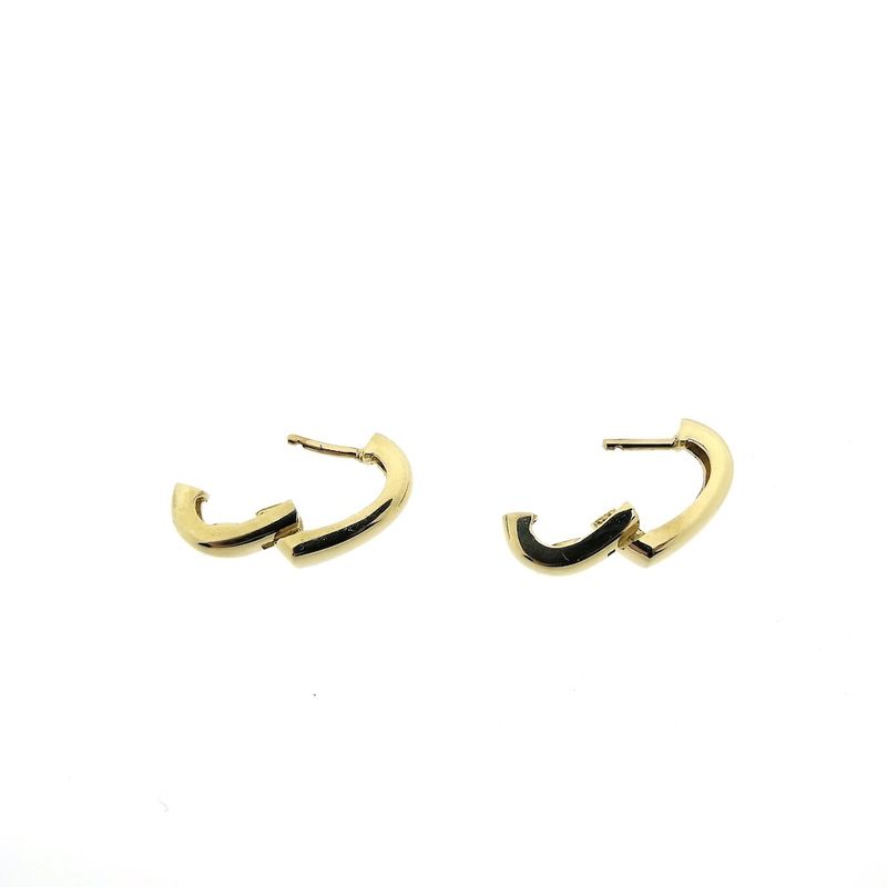 Image 5 of Gold heart-shaped earrings | Ø 14.0 mm