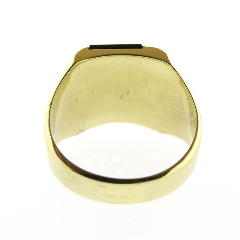 Image 5 of Gold signet ring with onyx | Men