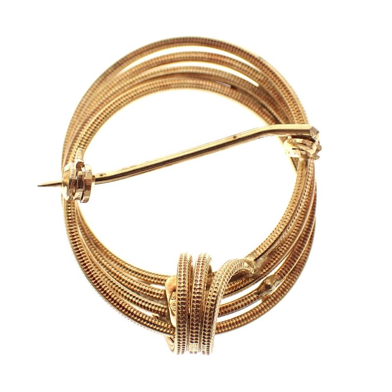 Image 4 of Gold brooch as a button