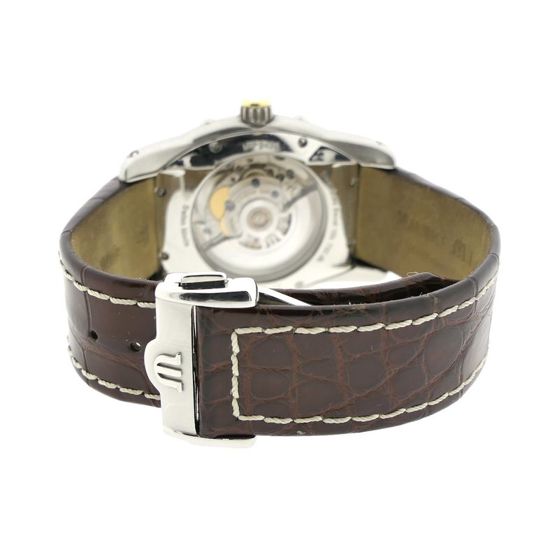 Image 8 of Maurice Lacroix Masterpiece 'Phase de Lune' Tonneau MP6439; Automatic gold/steel men's watch