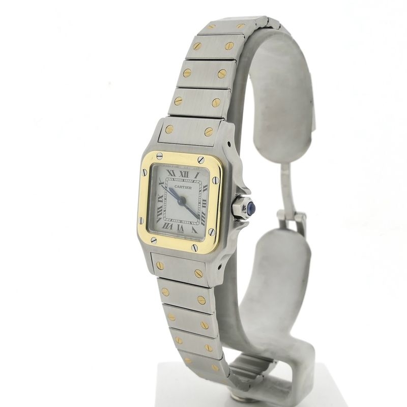 Image 2 of Cartier Santos 'Small' Automatic 0902; Vintage dames horloge