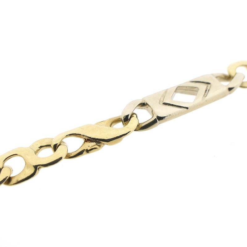 Image 4 of Two-tone gold men's necklace with diamonds