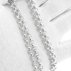 Image 10 of Silver jasseron link chain | 82 cm