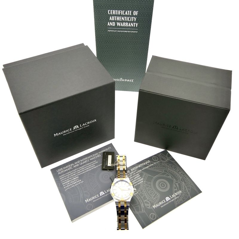 Image 4 of Maurice Lacroix AIKON AI1106; Bi-Color Women's watch with mother-of-pearl dial