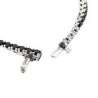 Image 4 of White Gold Tennis Bracelet with Sapphire and Diamonds; 1.12 ct.