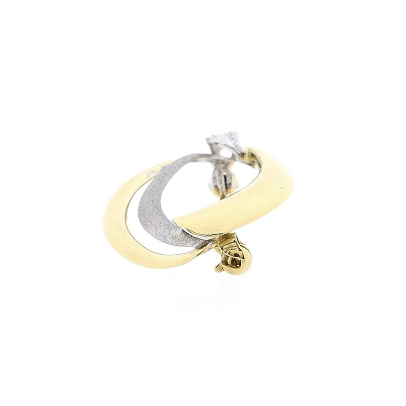 Image 10 of Bicolor Gold Brooch; 14 Karat