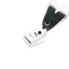 Image 4 of Silver crossover pendant with colored zirconia; Zinzi