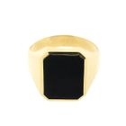 Image 5 of Gold Seal Ring with Onyx