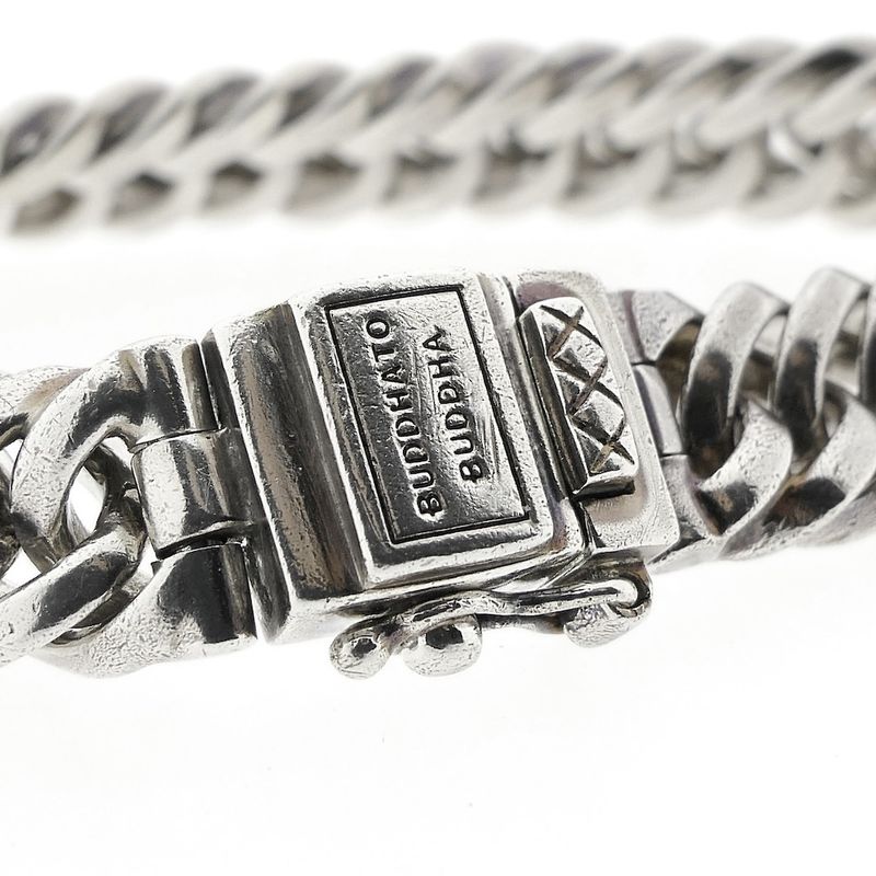 Image 4 of Silver BUDDHA TO BUDDHA bracelet; Chain XS | 18.5 cm