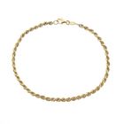 Image 1 of Gold twisted link bracelet | 22.5 cm