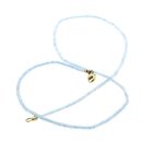 Image 7 of 9 carat light blue topaz bead necklace