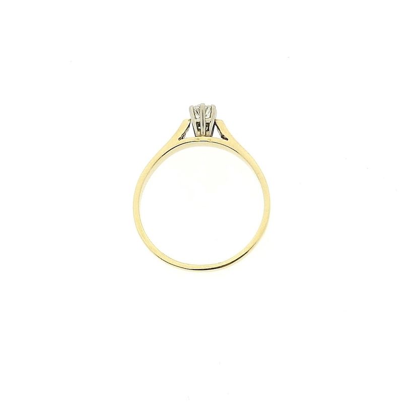 Image 5 of Gold solitaire ring with diamond | 0.14 ct.