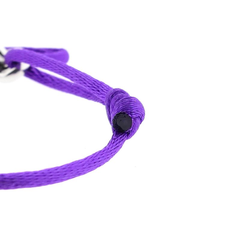 Image 5 of Forever Knots® Handmade Purple Satin Bracelet