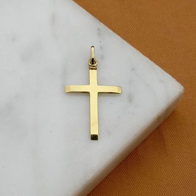 Image 2 of Gold pendant of a cross