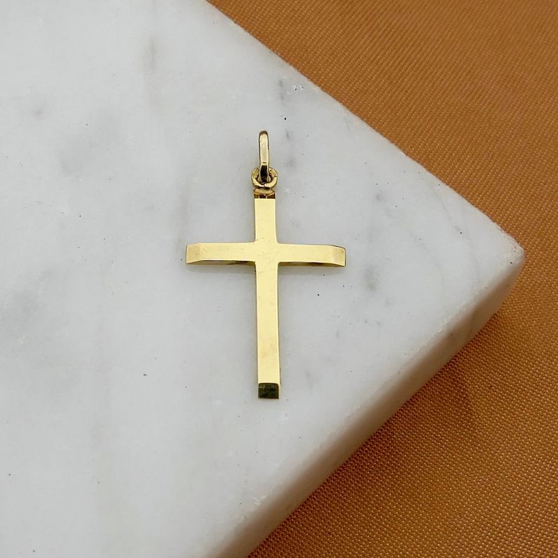 Image 2 of Gold pendant of a cross