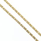 Image 3 of Gold thin square king chain | 57.5 cm