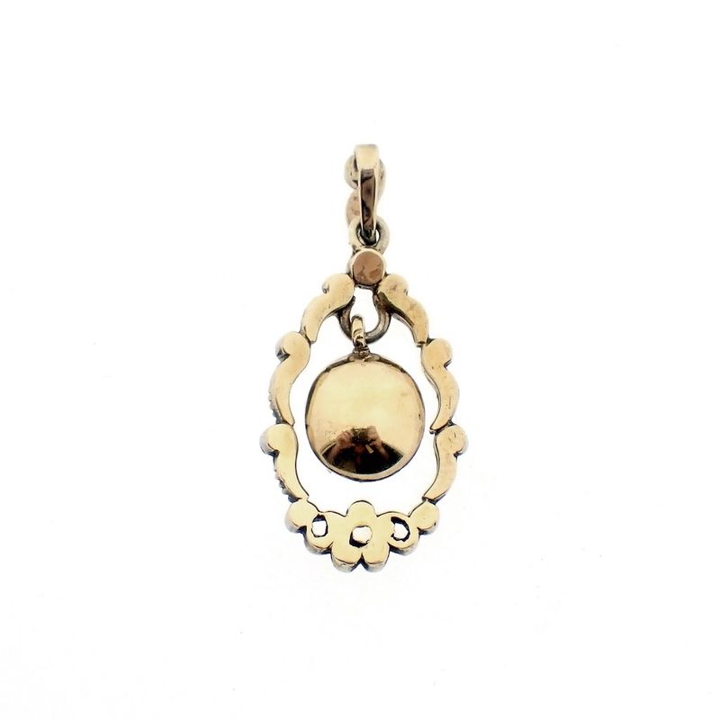 Image 7 of Antique/vintage gold pendant with diamond | Approx. 1.00 ct.