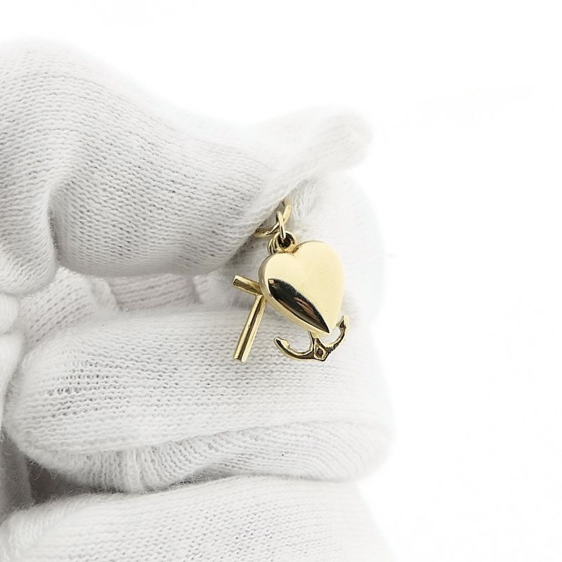 Image 5 of Golden Faith, Hope and Love Pendant