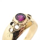 Image 3 of Gold ring with ruby
