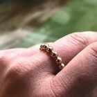 Image 6 of 18K Rose Gold Ring with Beads