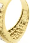 Image 6 of Two-tone gold Rolex President band ring with zirconia