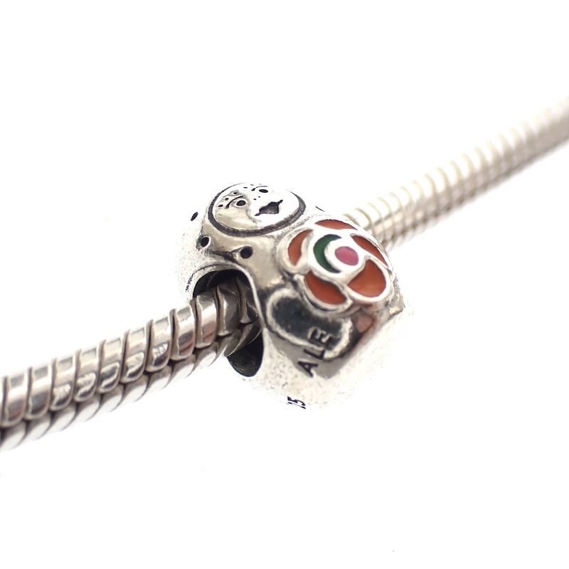 Image 2 of Pandora charm; Silver; Matryoshka