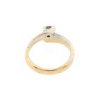 Image 2 of Gold ring with diamond; 0.10 ct.