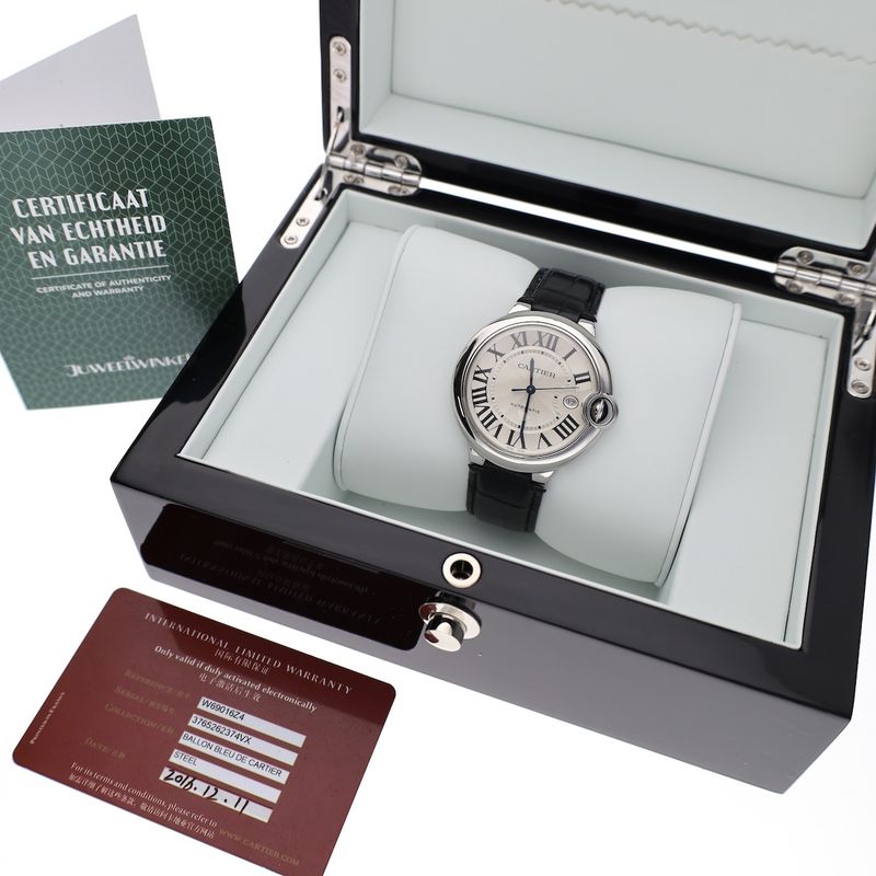 Image 4 of Cartier Ballon Bleu Automatic 42mm W69016Z4; Automatic men's watch