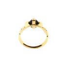 Afbeelding 6 van Vintage gouden ring met granaat