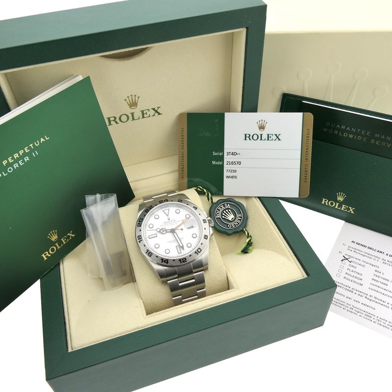 Image 22 of Rolex Explorer II 42mm 'Polar' 216570; Automatic men's watch