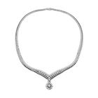 Image 4 of White gold necklace with diamonds 1.06 ct. | 43 mm