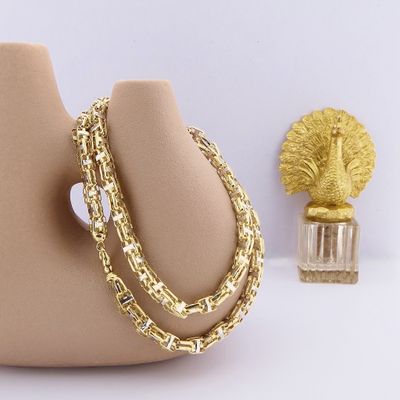 Two-tone gold magnum link chain Image 2 of Two-tone gold magnum link chain