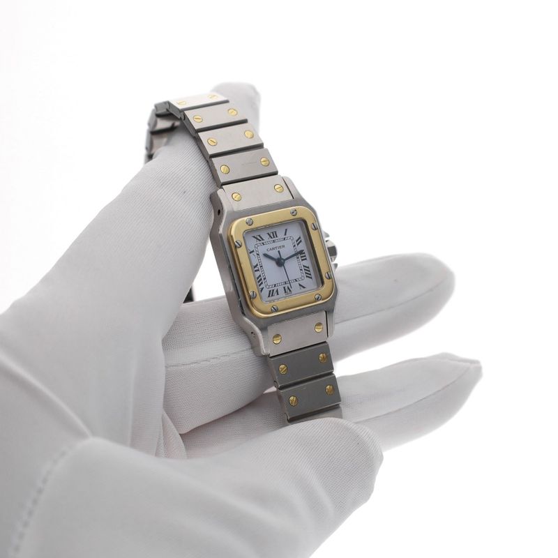 Image 12 of Cartier Santos Ladies 24mm 0902; Automatic Ladies Watch