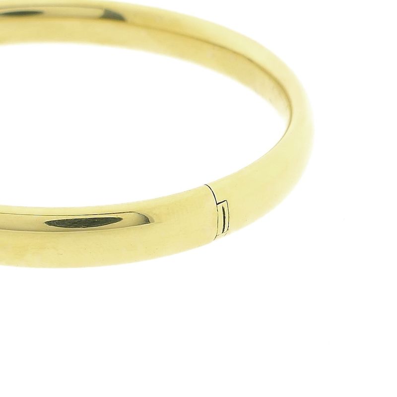Image 7 of Gold smooth slave bracelet | Ø 61.5 mm