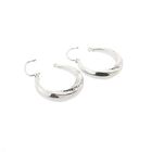 Image 5 of Vintage white gold hoop earrings