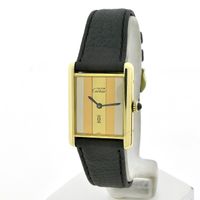 Cartier Tank Vermeil Trinity; Vintage mechanical women's watch