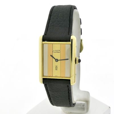 Image 1 of Cartier Tank Vermeil Trinity; Vintage mechanical women's watch