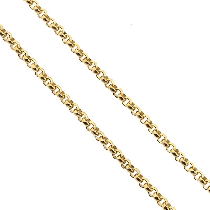 Image 3 of Gold jasseron link chain | 45 cm