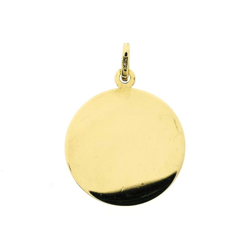 Image 2 of Gold pendant; Round engraving plate