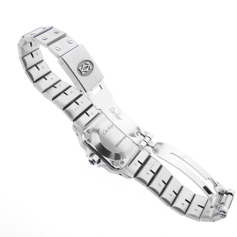 Image 15 of Cartier Santos Galbee; Automatic ladies watch with diamonds