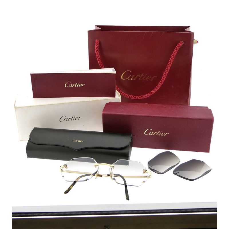 Image 2 of Cartier sunglasses - Panthere; CT0028O - 56-16-140 - Incl. original Cartier box and papers