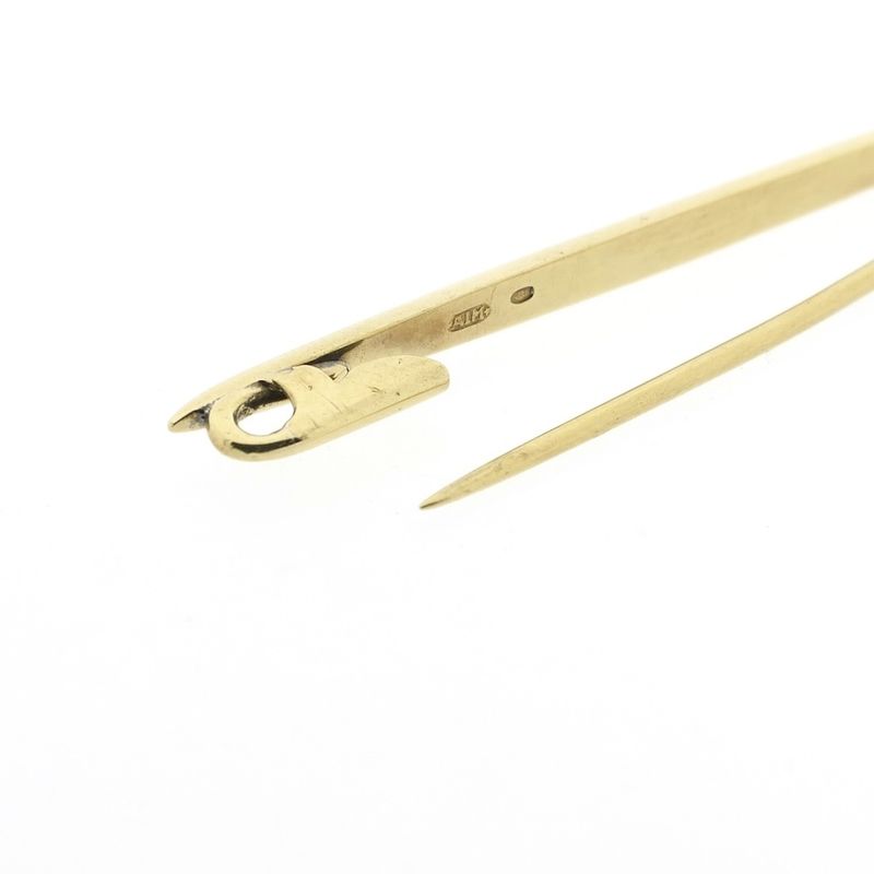 Image 5 of Vintage narrow gold brooch