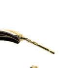 Image 3 of Tricolor gold twisted earrings