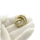 Image 8 of Two-tone gold brooch with pearl and diamonds