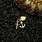 Image 2 of Gold pendant; Faith, hope, and love