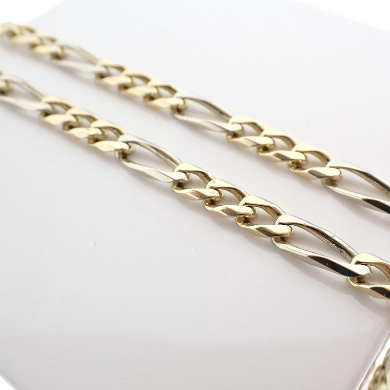 Image 3 of Two-tone gold fantasy link chain; Collinea