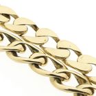 Image 4 of Gold wide gourmet link bracelet