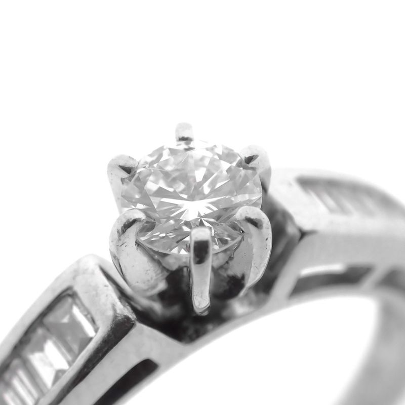 Image 3 of White gold ring with diamond | 0.25 ct.
